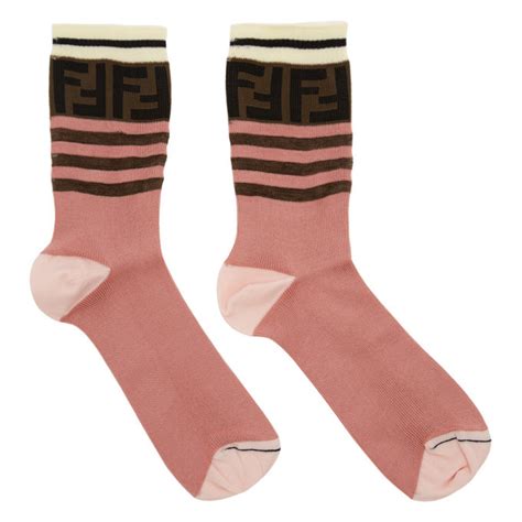 fendi socks pink|Fendi socks for men.